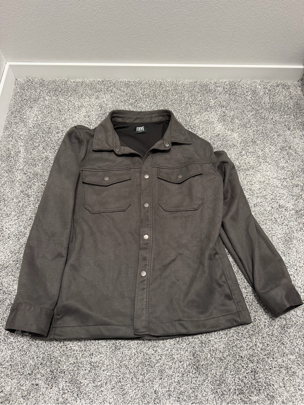 Men’s Frye Faux Suede Shirt Jacket